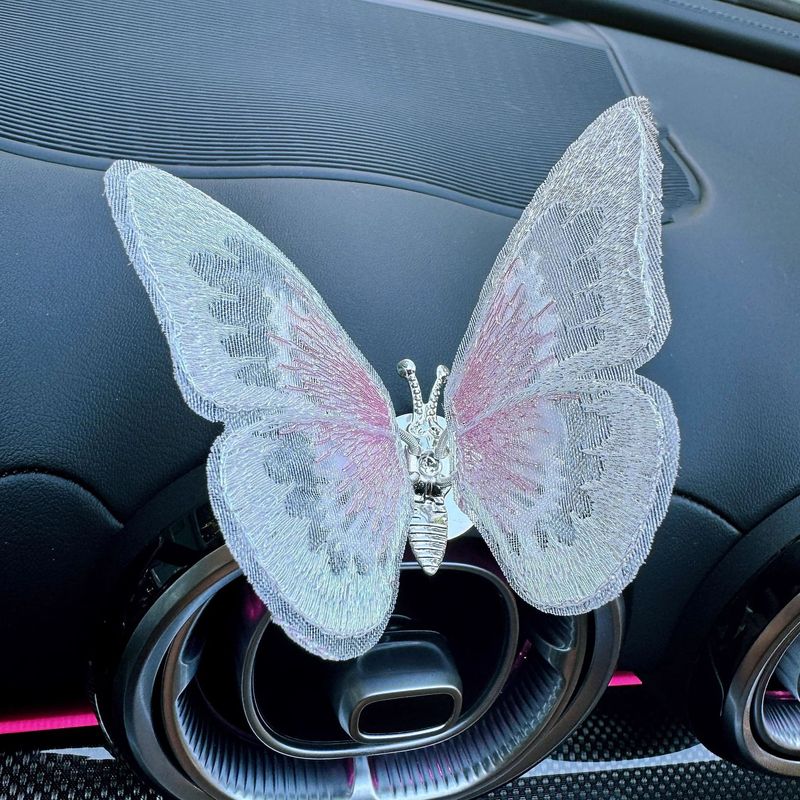 Moving Butterfly Center Console Air Outlet Car Small Ornament Healing Series Interior Decoration Creativity_autovado.com