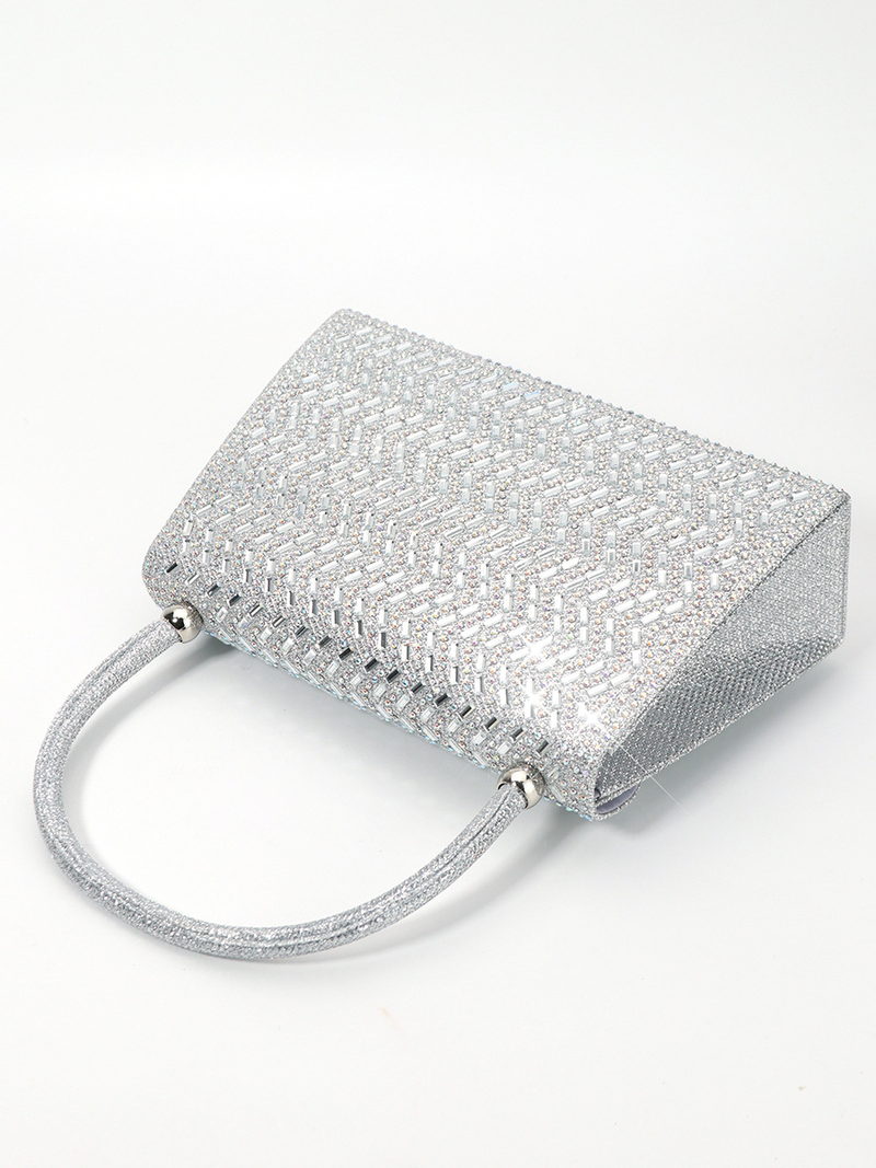 rhinestone new evening bag large capacity handbag women's wedding bridesmaid bag KTV princess dress bag_autovado.com