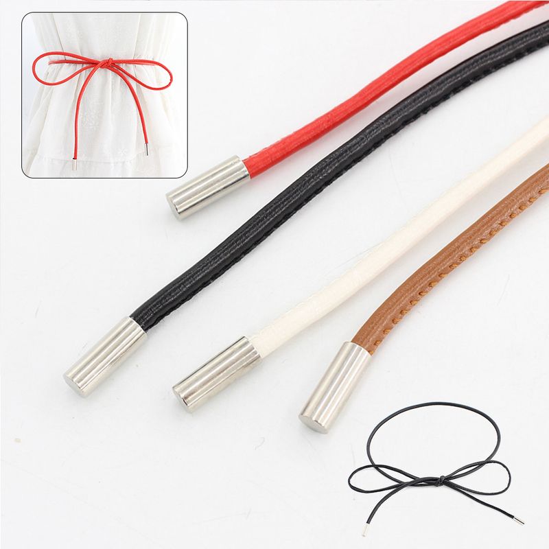 HOT New Female Chain Thin Belt Simple Decoration Tie With Dress Long Waist Rope Knotted Vintage Dresses String Waistband_autovado.com