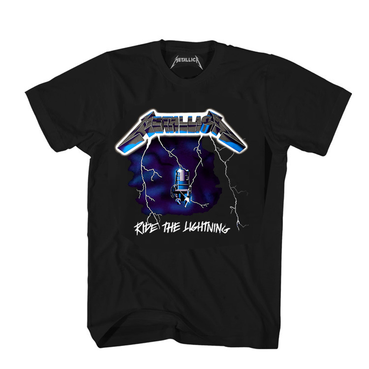 Man's clothing Retro casual rock punk band short-sleeved T-shirt_autovado.com