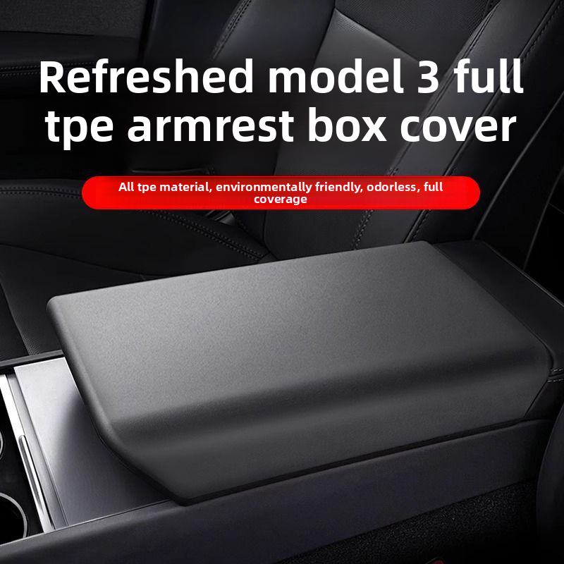 Suitable For Tesla New Model 3/Y Armrest Box Protective Central Control Interior Shell Cover Modification Accessories_autovado.com