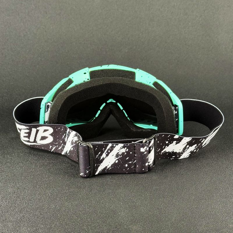 NAFEIB Motorcycle Goggles - Dirt Bike Snow Goggles For Men & Women, Anti-Fog UV Protection Riding Glasses With Interchangeable Lenses_autovado.com