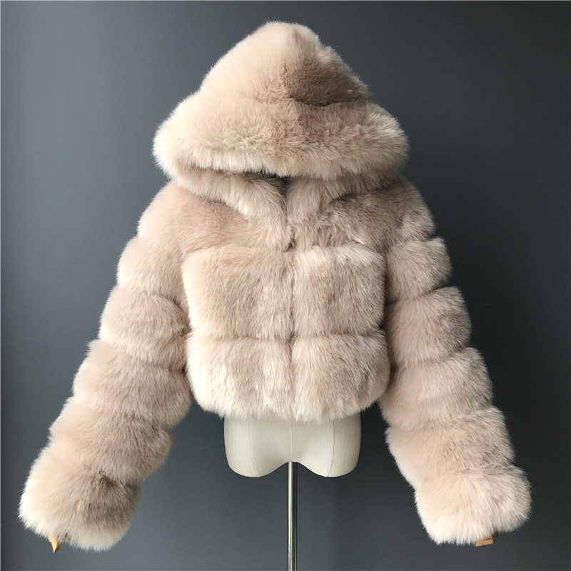 Women's Winter Thickened Artificial Fur Coat Short Jacket Fashion Large Size_autovado.com