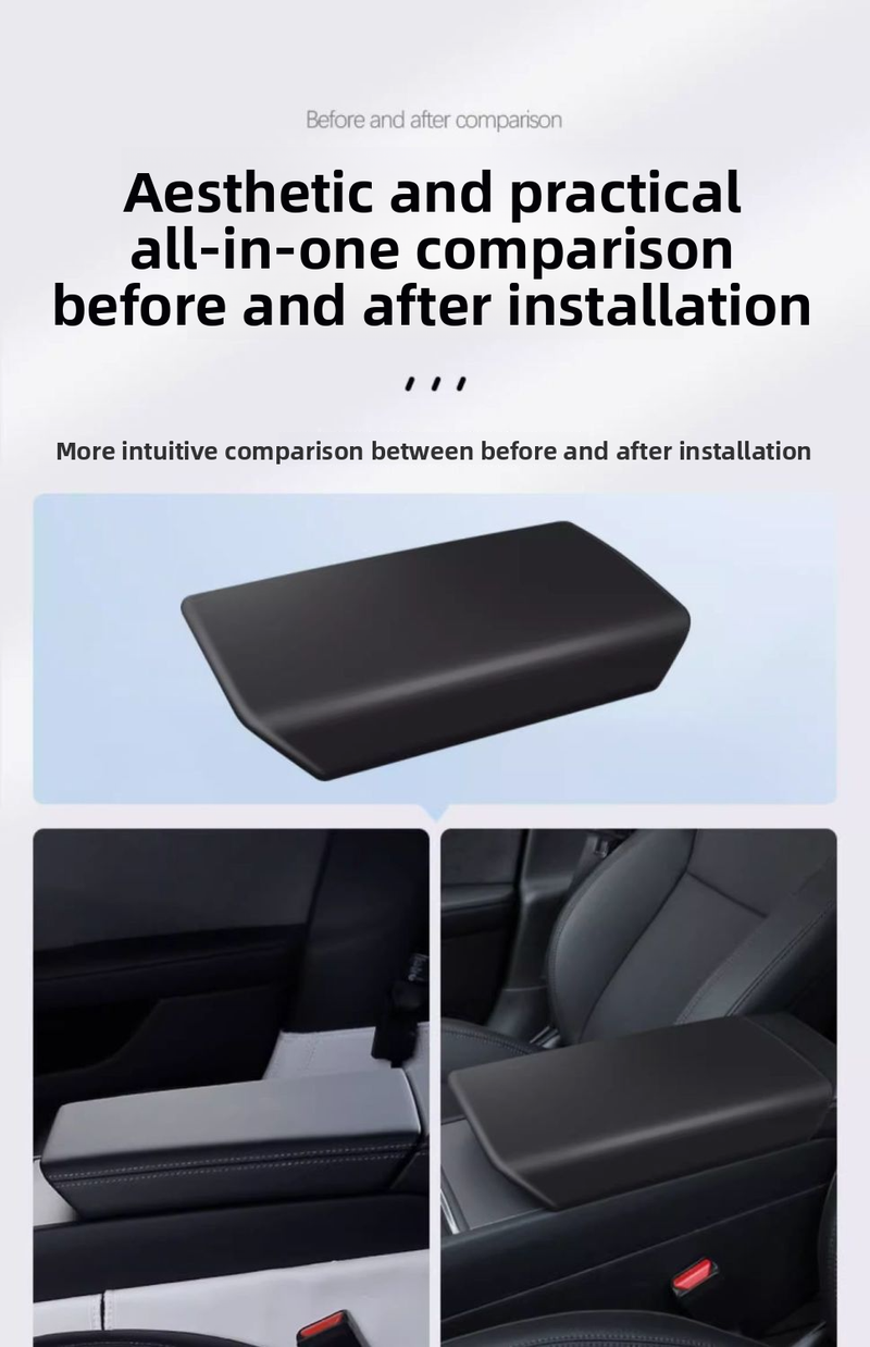 Suitable For Tesla New Model 3/Y Armrest Box Protective Central Control Interior Shell Cover Modification Accessories_autovado.com