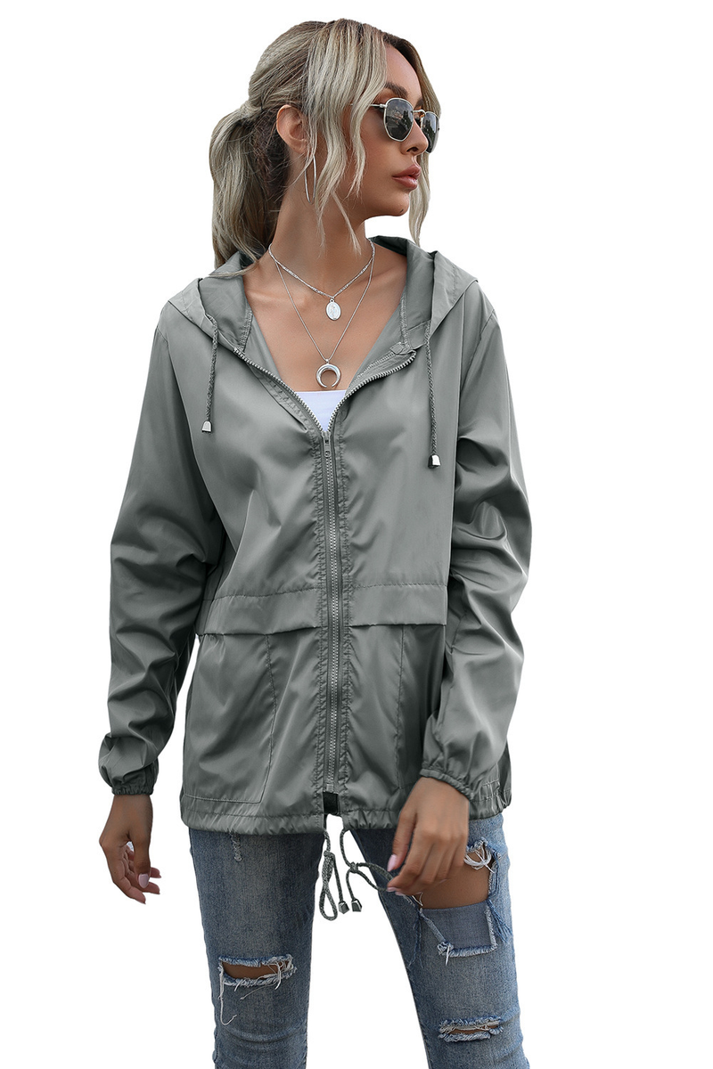 Women's Zipper Hoodie Lightweight Outdoor Hiking Raincoat Jacket Jacket Ready in Stock_autovado.com