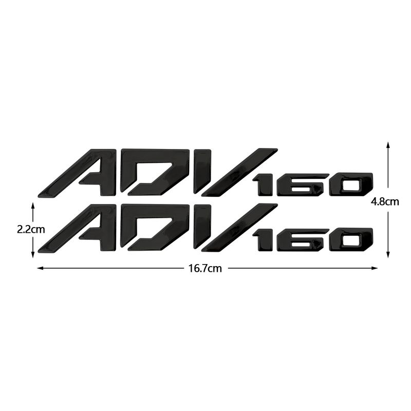 Suitable For Honda ADV 160 Motorcycle 3D Stereoscopic Soft Adhesive Waterproof Modification Body Decorative Sticker_autovado.com