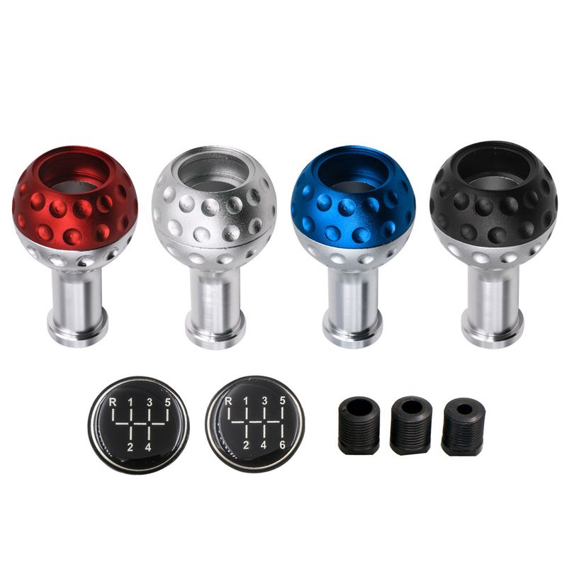 Car metal gear lever manual gear lever head auto parts GTI modified universal gear lever SK40_autovado.com