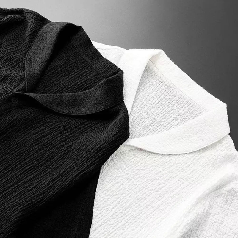 2Pcs/Set Summer Outfits Men's Sets Pure Color Short Sleeve Shirts Pants Two Piece Set Men Tracksuits спортивный костюм_autovado.com