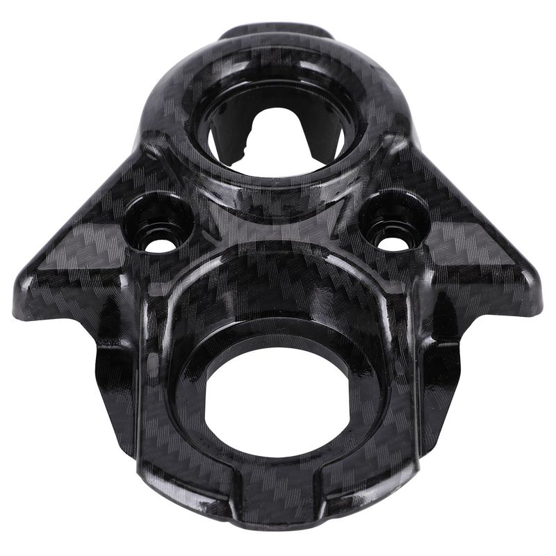 Universal Carbon Fiber Look Motorcycle Dashboard Cover Trim Accessory For Off-Road E-Bikes - J-20-QF Model (12x10x3cm)_autovado.com