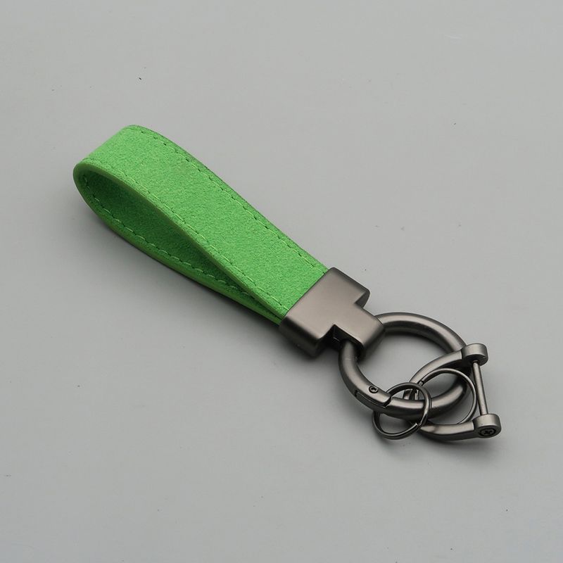 Suede Car Keychain Leather Couple Bag Pendant Men And Women Multifunctional Anti Lost Lettering Key Ring_autovado.com