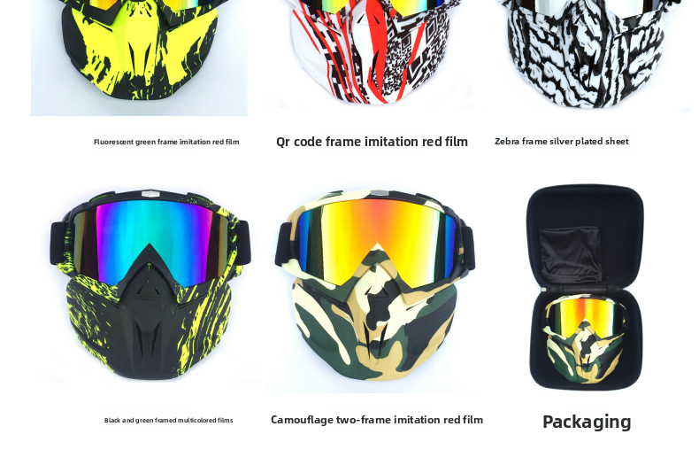 Face Shield Off-Road Motorcycle Racing Outdoor Riding Glasses Ski Goggles_autovado.com