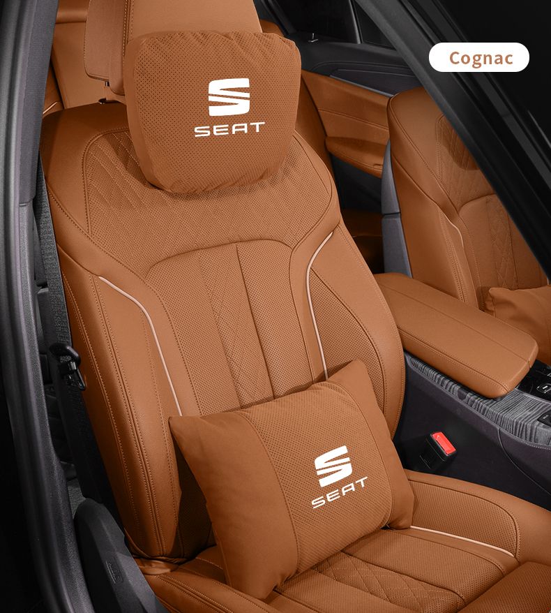 For FR Leon Ibiza Alhambra Arona Arosa Ateca Cordobe Exeo Tarraco Toledo Car Headrest Support Seat Soft Neck Pillow_autovado.com