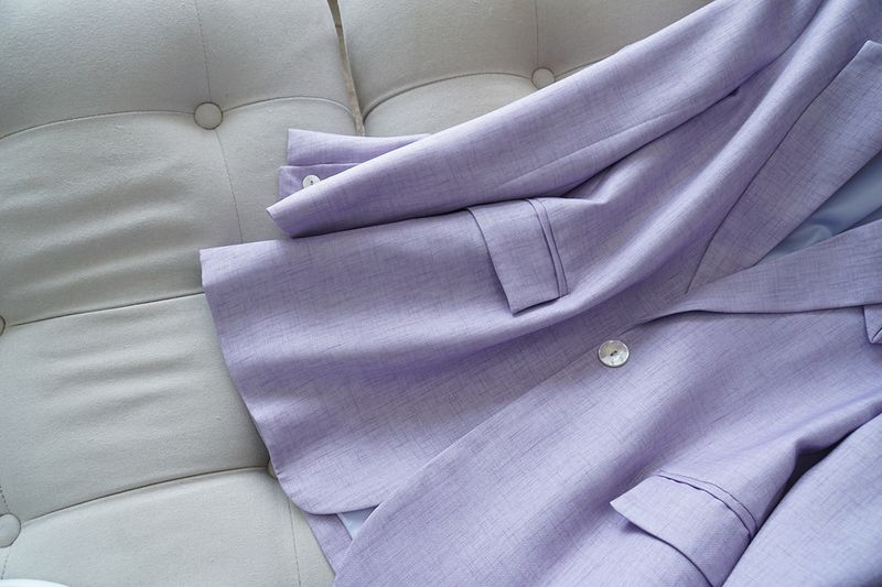 Women's Clothing warm spring healing color shimmer texture pieces heavy industry slim silhouette suit_autovado.com