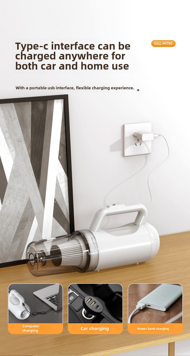 Car vacuum cleaner wireless Super household mopping device with water tank car hand-held large suction dust blower_autovado.com