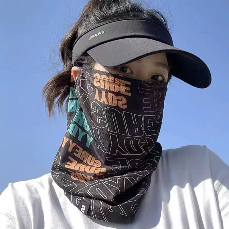 Breathable Sun Protection Mask For Men And Women, Neck Gaiter, Outdoor Cycling Headscarf, Ice Silk Fishing Summer Face_autovado.com