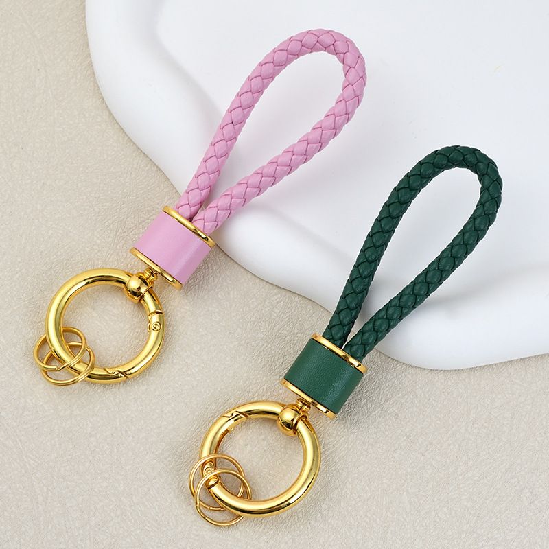 Fashion Braided Rope Anti Lost Keychain Chain Personalized Car Keychain Female Cute Women's Bag Key Pendant_autovado.com