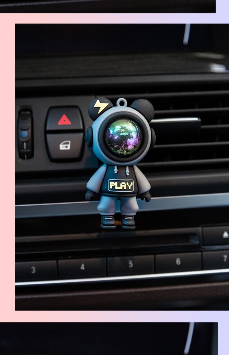 New Car Air Outlet Aromatherapy Tablets Perfume Air Conditioner Mouth Interior Decoration Supplies Complete Car Cartoon Car Spaceman_autovado.com