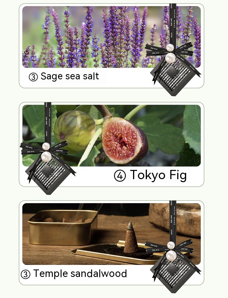 Small Town Yixiang Car Fragrance Car Perfume Durable Light Fragrance Blue Wind Chime Sage Wardrobe Fragrance Pendant_autovado.com