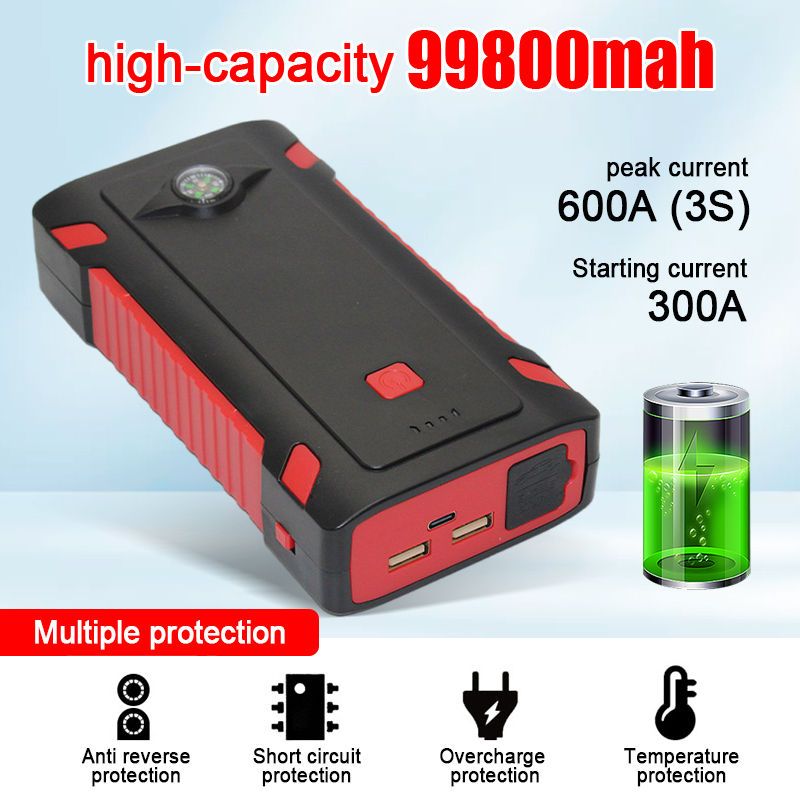 99800mAh Jumper Bank Jump Start Powerbank Battery Charger Car Emergency Starter Power Supply_autovado.com