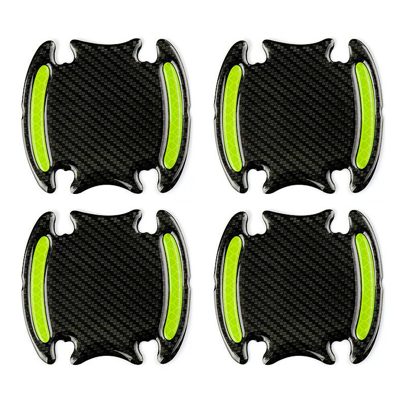 Car Anti-collision Strip, Door Bowl Handle Protection Paint Scratch, Carbon Fiber Grain Reflective Car Sticker, Adhesive_autovado.com