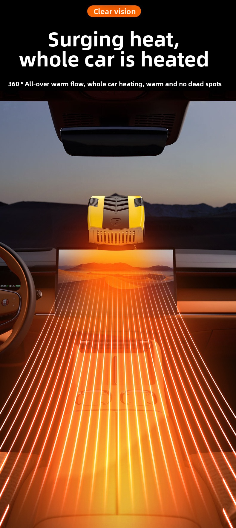 Zhongheng New 12V Electric Dual-use Heating Cooling Car Defrosting And Defogging Heater_autovado.com
