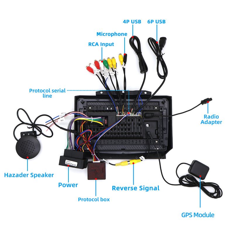applicable to 13 19 manual and automatic models Dodge Ram car navigation Bluetooth player carplay_autovado.com