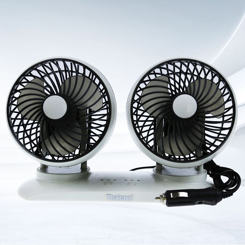 Taigu Special Offer 5.5-inch LED Brushless Electric Fan Silent Spherical Double Head Car Turbofan_autovado.com