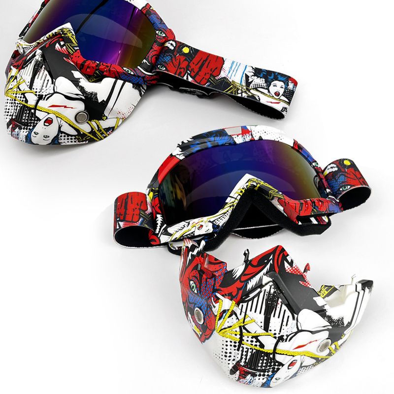 Detachable Motorcycle Snow Goggles With UV400 Protection – Windproof, Anti-Dust, Unisex Riding Mask – Multiple Lens Colors Available_autovado.com