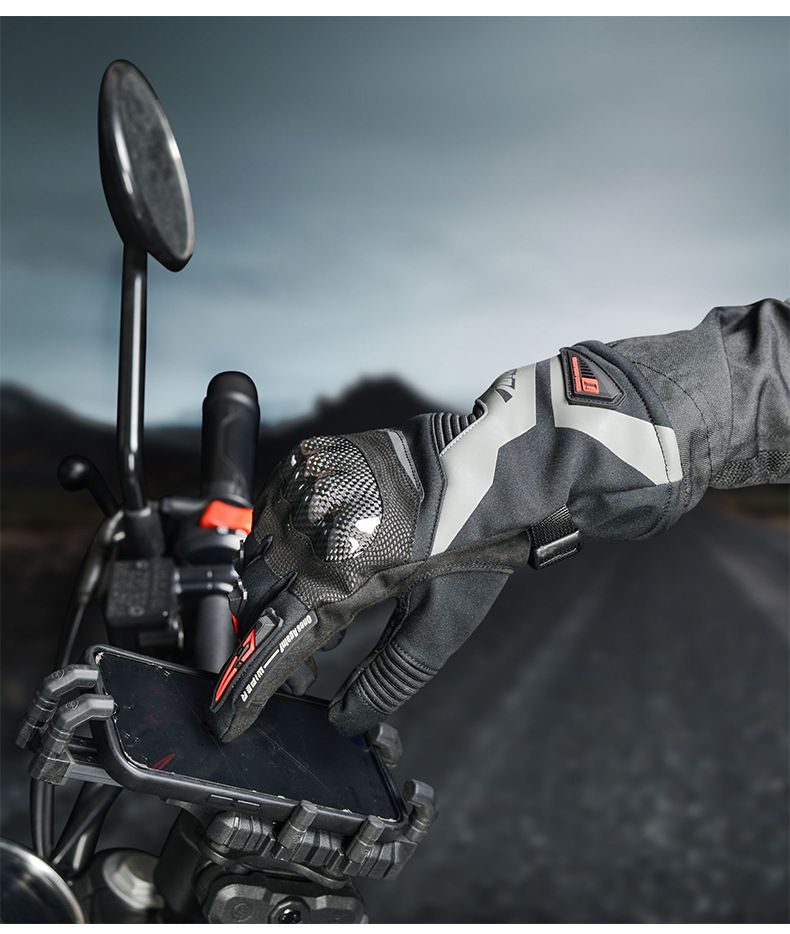 OnesAgain Motorcycle Winter Riding Gloves Men Long Waterproof Windproof Warm Women Rider Motorbike Anti-drop_autovado.com