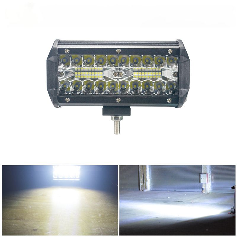 New High Brigness Three Row 120w Plastic Semi Aluminum Work Strip Lig For Off-road Vehicle Roof Front Bumper_autovado.com