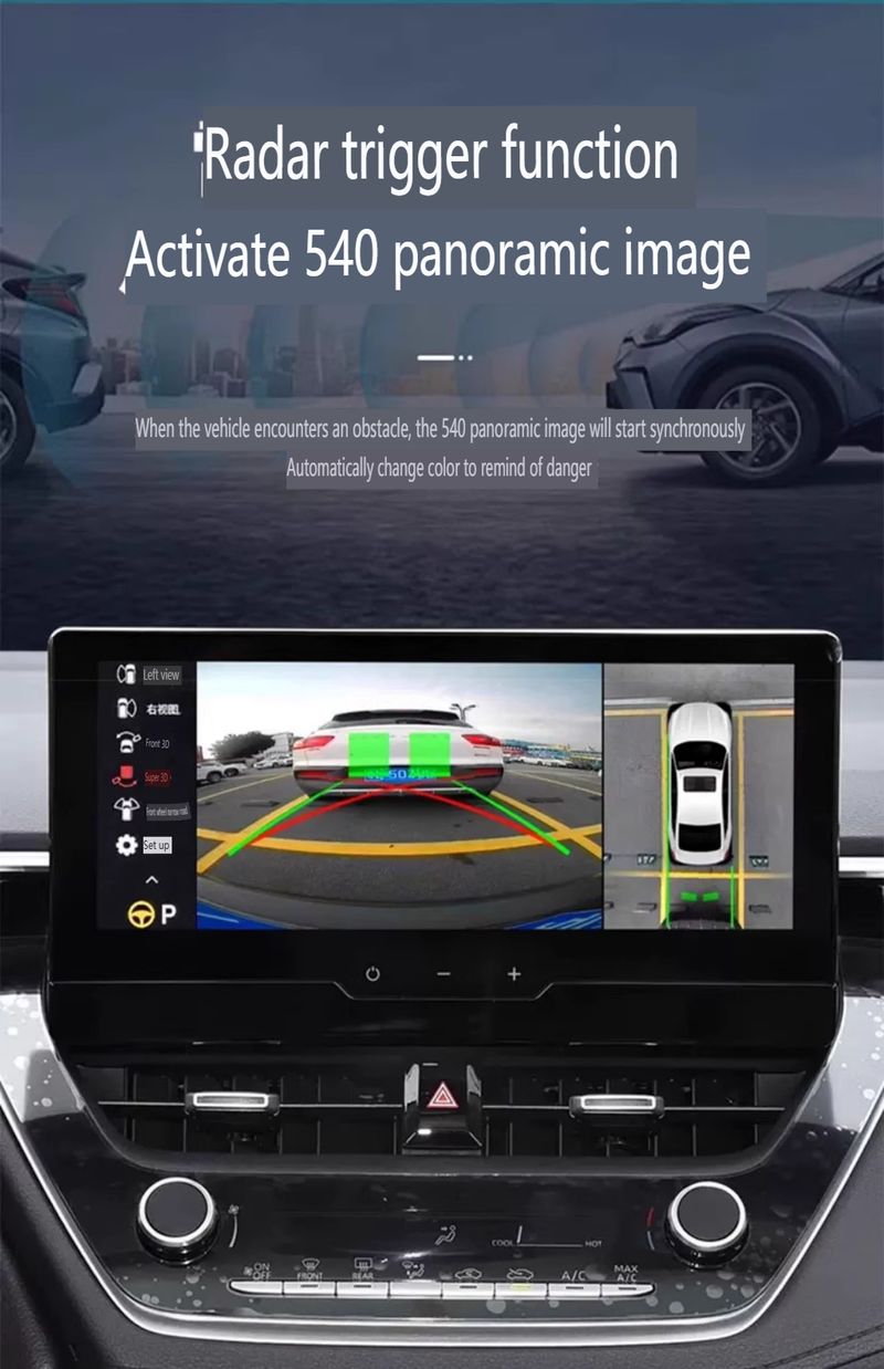 3D 360° Panoramic Camera System For New Toyota Prado - HD Night Vision Parking Assistant With 4 Channel DVR & Loop Recording_autovado.com