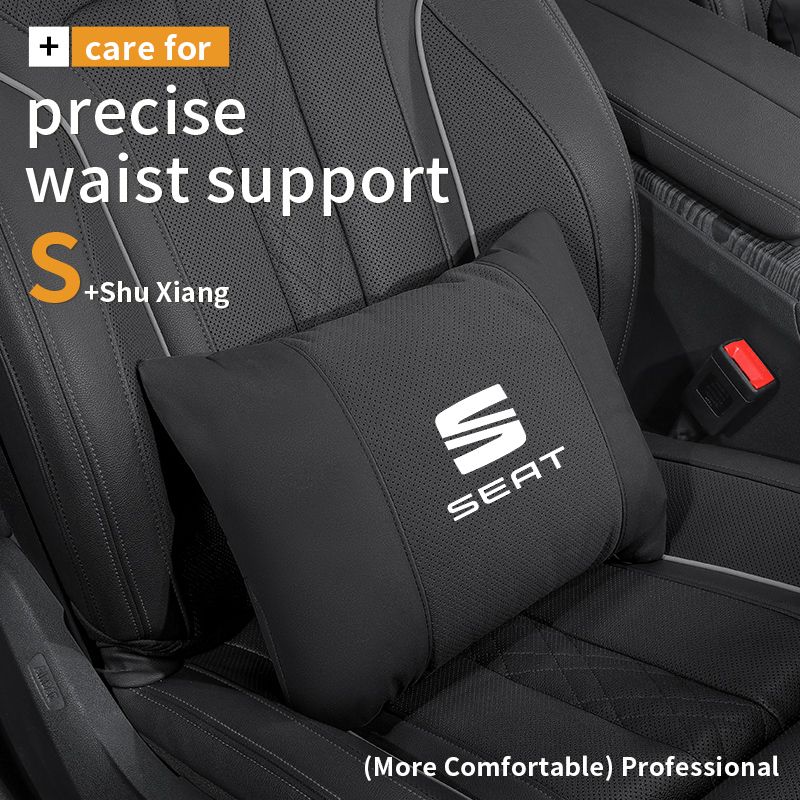 For FR Leon Ibiza Alhambra Arona Arosa Ateca Cordobe Exeo Tarraco Toledo Car Headrest Support Seat Soft Neck Pillow_autovado.com