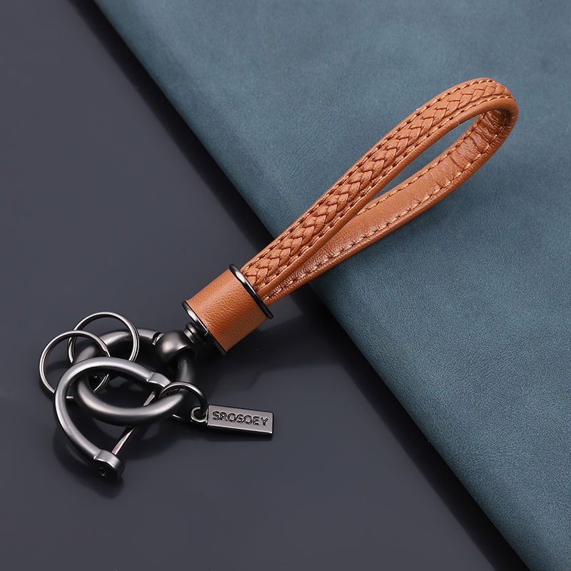 Cow Leather Keychain Internet Celebrity Little Dinosaur Pendant Cute Cartoon Car Key Chain Pendant Creative Gift For Women_autovado.com