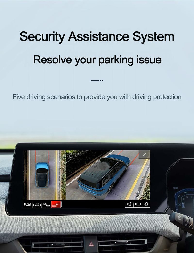 360° Panoramic Camera System For Mitsubishi Xforce - OEM Style HD Night Vision Parking Assistant With 4K DVR & Loop Recording_autovado.com