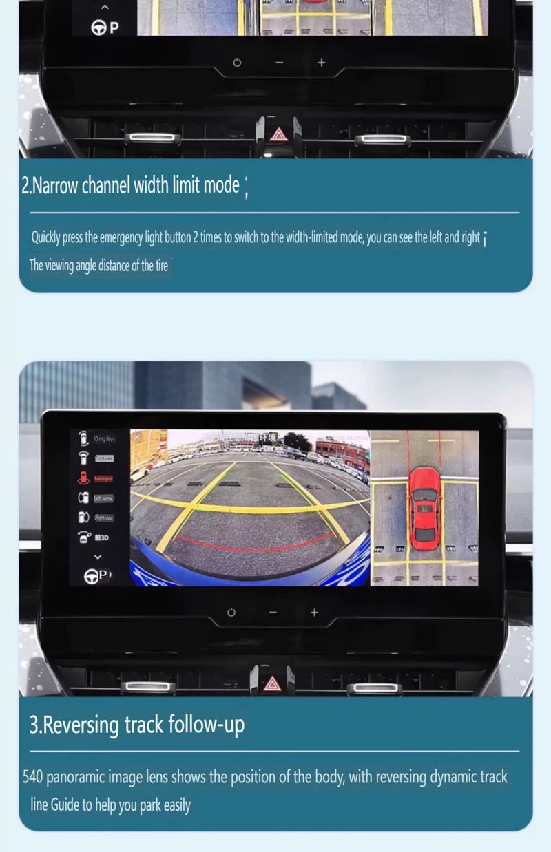 3D 360° Panoramic Camera System For New Toyota Prado - HD Night Vision Parking Assistant With 4 Channel DVR & Loop Recording_autovado.com