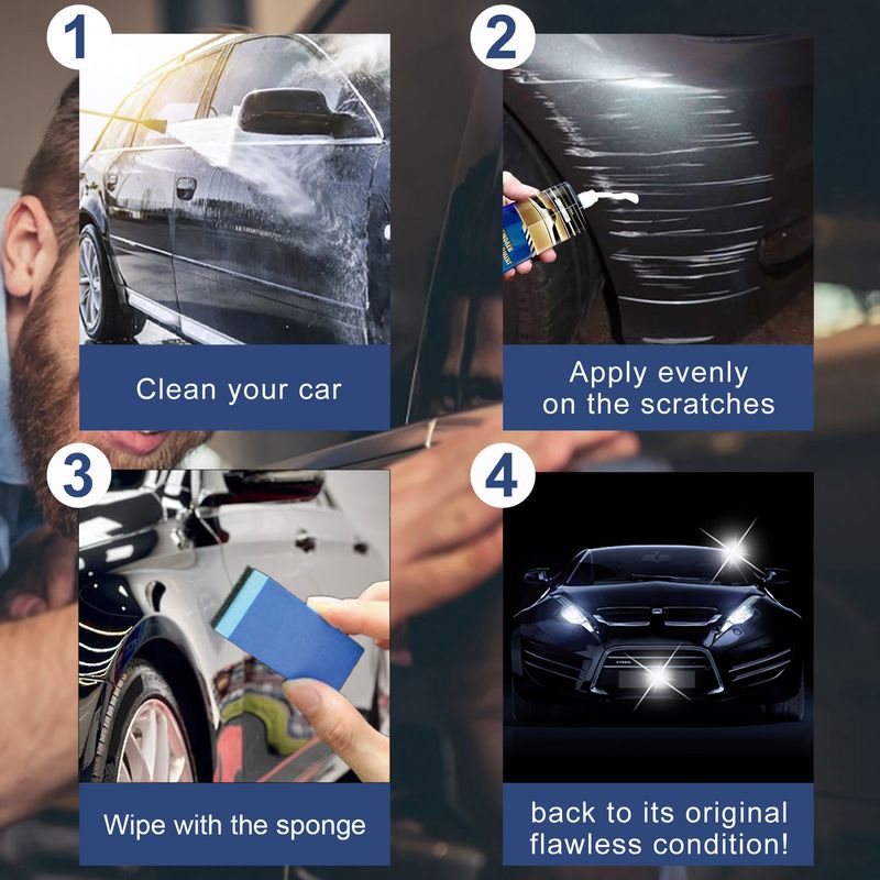 Rayhong Car Scratch Repair Cream, Car Maintenance Refurbishment Paint Scratches Scratches Polishing Paint Repair Paste_autovado.com