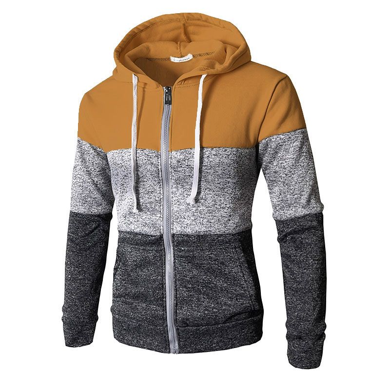 Men's Clothing Autumn and Winter New Men's Cardigan Colorblock Sweater NY003_autovado.com