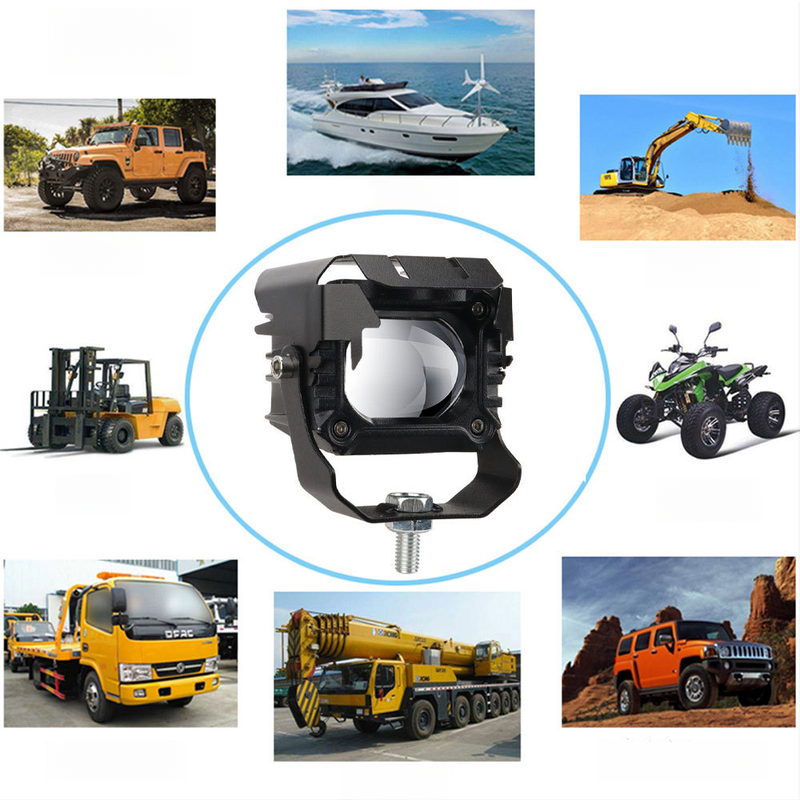 Motorcycle LED Electric Vehicle Lights, Battery External Spotlights, Dual Light Modified Lights_autovado.com