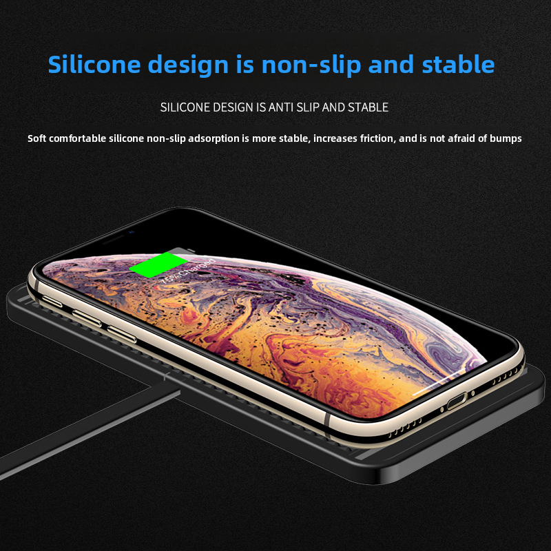Modified Car Wireless Charger Storage Compartment Anti-Slip Mat Suitable For Mercedes-Benz, BMW, Audi, Honda, Volkswagen_autovado.com
