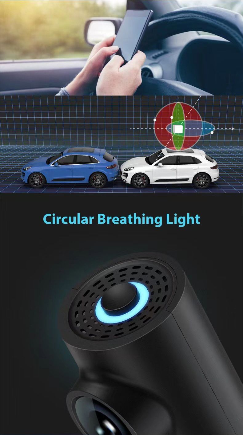 Cross-border driving recorder HD night vision lipstick machine wireless WiFi screen-free single lens 3m glue Dash Cam_autovado.com