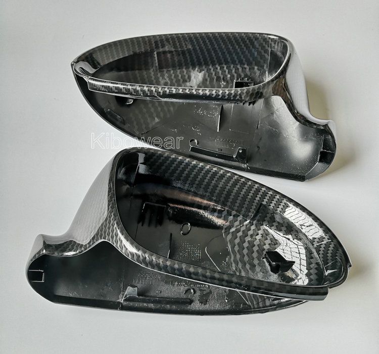 Side Wing Mirror Covers Caps For VW Golf MK5 GTI plus Passat B6 B5.5 for Jetta 5 (Carbon Look) Sharan Variant EOS for VW_autovado.com