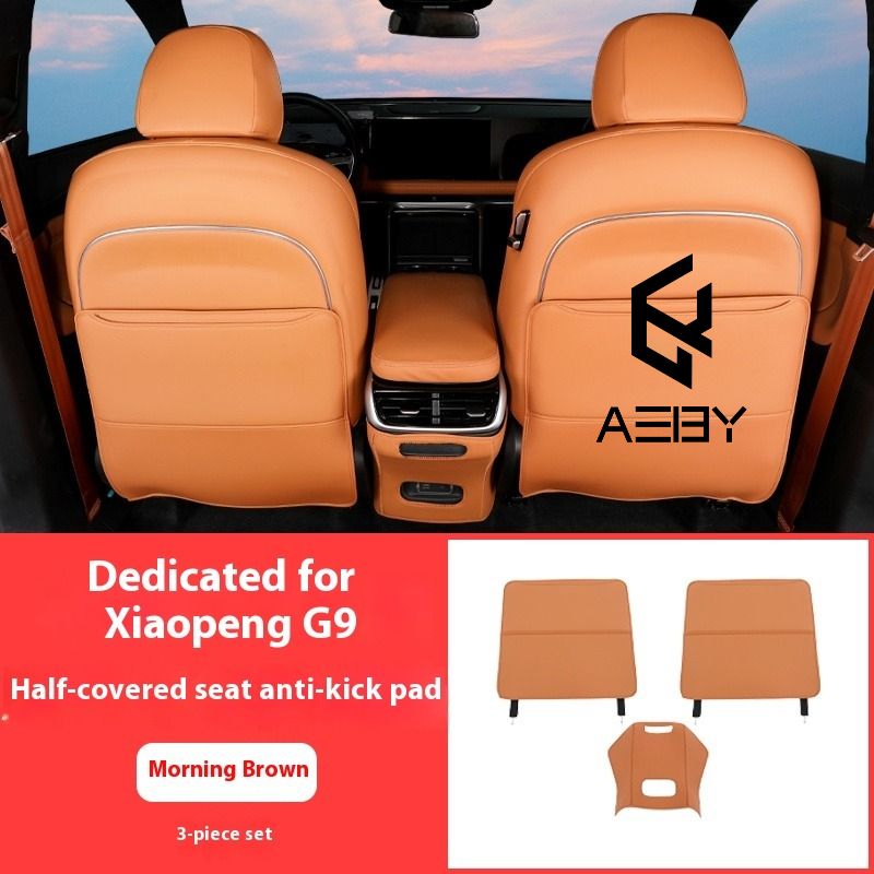 AEBY Car Anti-Kick Mats In The Rear Seats For XPENG G9 2022-2025 Dirt-Resistant And Wear-Resistant Modified Interior_autovado.com