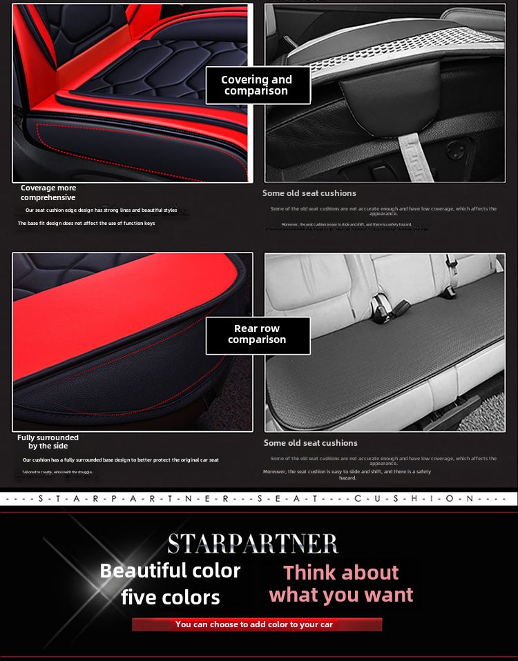 All-inclusive 9D leather car seat cover four seasons fashion sports seat cover New interior supplies_autovado.com