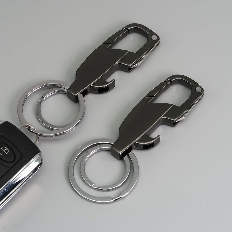 Multifunctional Creative Bottle Opener Knife Keychain Men's Business Waist Hanging Zinc Alloy Laser Engraved Key Ring_autovado.com