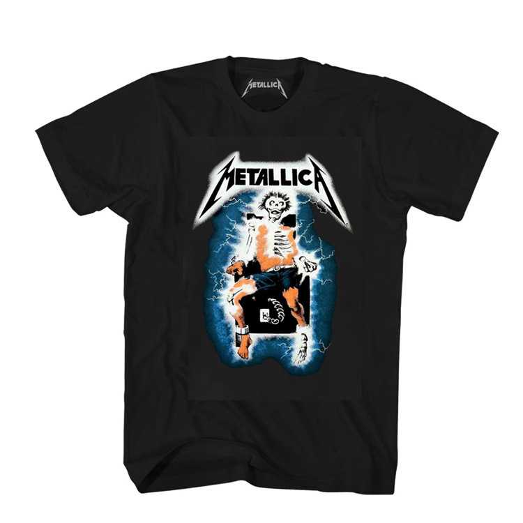 Man's clothing Retro casual rock punk band short-sleeved T-shirt_autovado.com