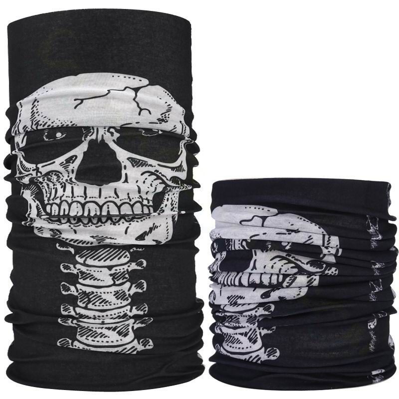Magic Headscarf Men, Autumn And Winter Sun Protection, Outdoor Cycling Face For Women, Versatile Dustproof Ghost Skull_autovado.com