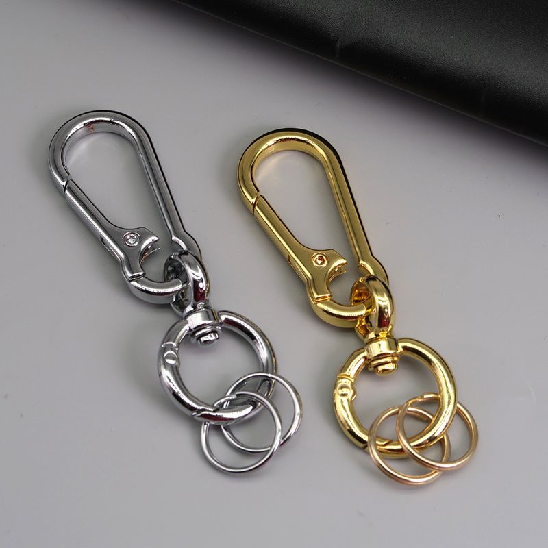 Car Keychain Zinc Alloy Rotating Figure Eight Dog Buckle Men's Waist Hanging Buckle Spring Ring_autovado.com