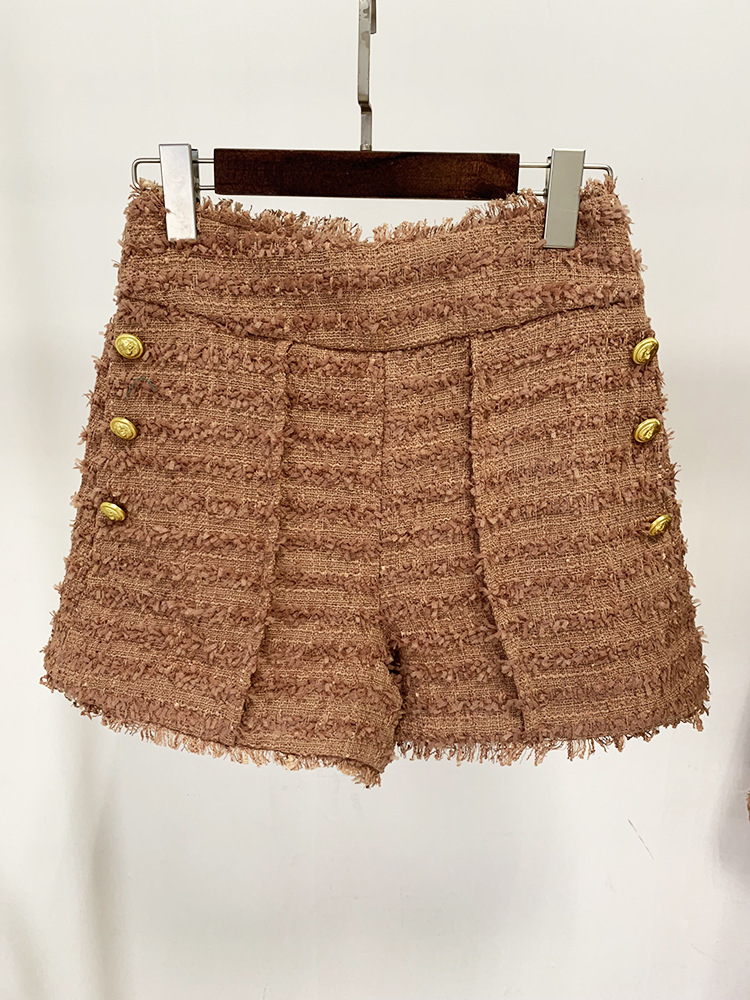 Women's New Style Star Fashion Fringed Tweed Slim Blazer_autovado.com