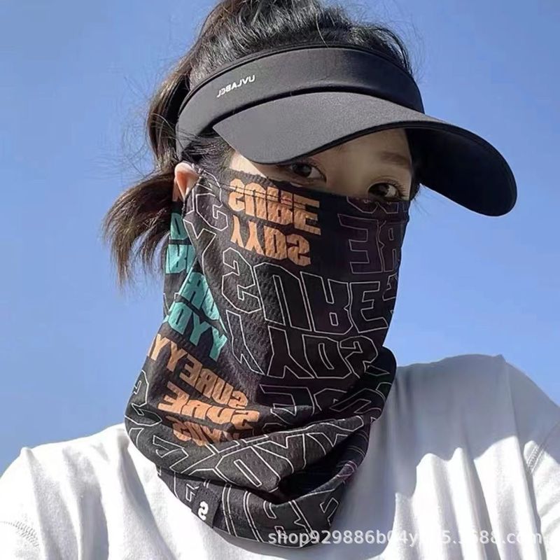 Breathable Sun Protection Mask For Men And Women, Neck Gaiter, Outdoor Cycling Headscarf, Ice Silk Fishing Summer Face_autovado.com
