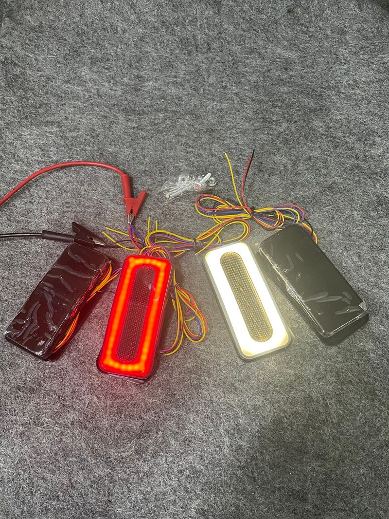 Universal Tail Brake Turn Signal Flowing For Cars, Motorcycles, Electric Vehicles 12V 24V 36V, Truck Warning Side Light_autovado.com